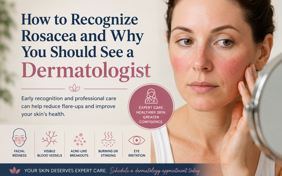 How to Recognize Rosacea and Why Seeing a Dermatologist Matters
